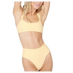 L*Space Eco Chic Repreve Jess Bikini Top Small